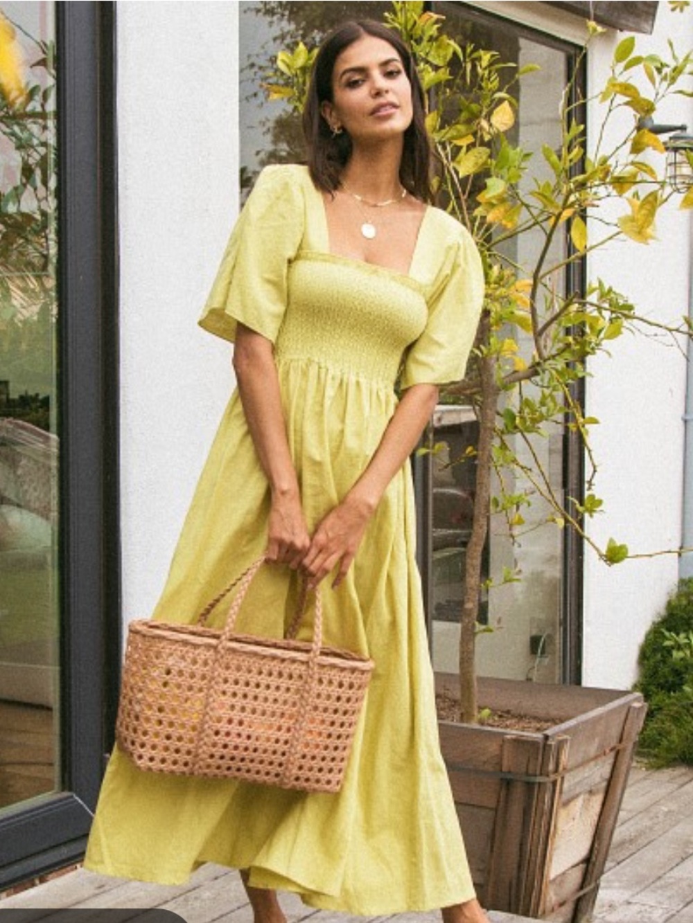 Charlie Holiday Tuscany Dress in Chartreuse